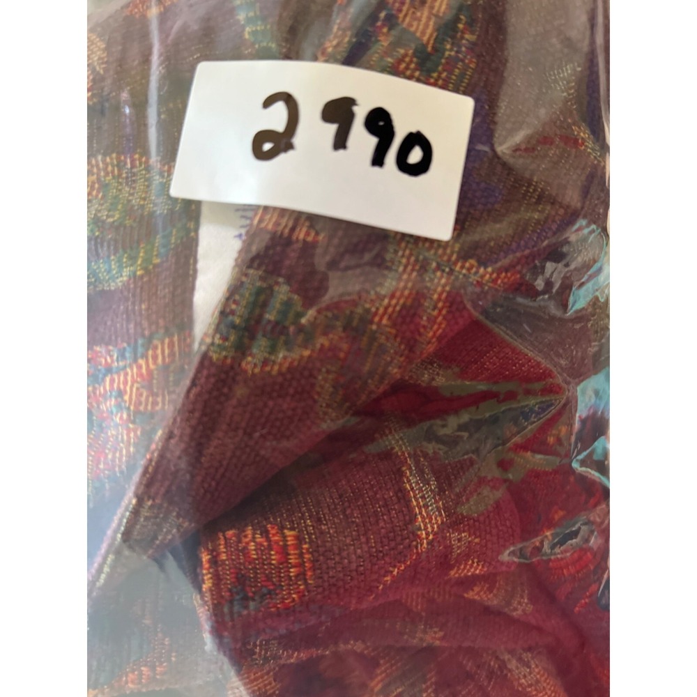 Susan Graver Style‎ Floral Jacket Large Zip Front Burgundy Ribbed Hem & Cuffs - Picture 10 of 10